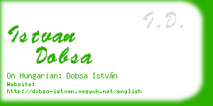 istvan dobsa business card